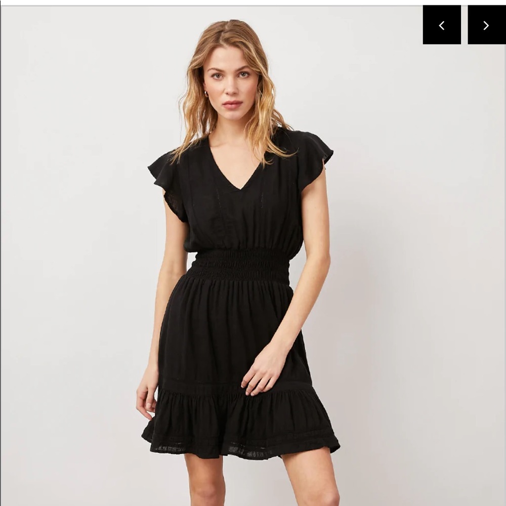 NWT Rails Tara Black Lace Detail dress in size M.